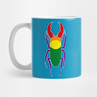 Rainbow Flag Beetle Mug